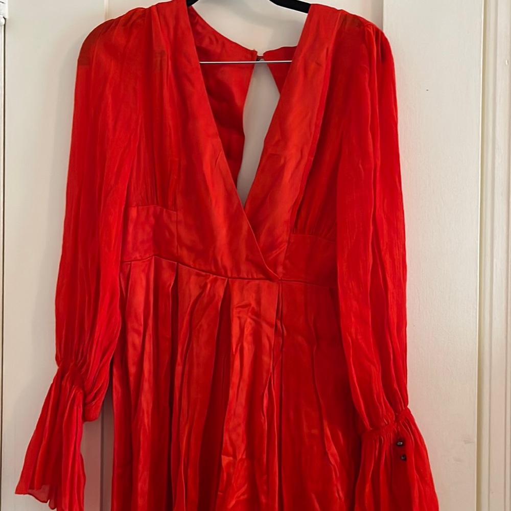 Free People Red Jumpsuit